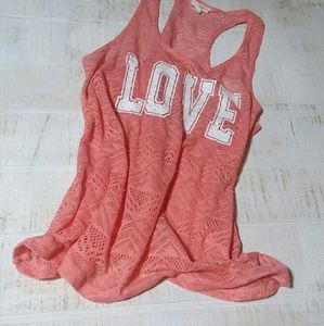 Mesh see through  tank top